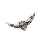 Victorian Diamond Crescent Brooch-Charlotte Sayers Antique Jewellery