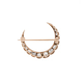 Victorian Diamond Crescent Brooch-Charlotte Sayers Antique Jewellery