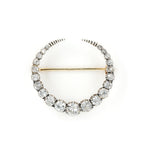 Victorian Diamond Crescent Brooch-Charlotte Sayers Antique Jewellery