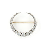 Victorian Diamond Crescent Brooch-Charlotte Sayers Antique Jewellery
