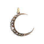 Victorian Diamond Crescent Pendant-Charlotte Sayers Antique Jewellery