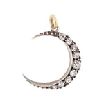 Victorian Diamond Crescent Pendant-Charlotte Sayers Antique Jewellery