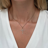 Victorian Diamond Cross-Charlotte Sayers Antique Jewellery