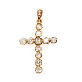 Victorian Diamond Cross-Charlotte Sayers Antique Jewellery