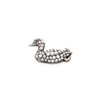 Victorian Diamond Duck Brooch-Charlotte Sayers Antique Jewellery