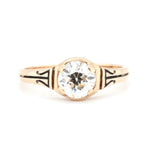 Victorian Diamond Enamel Ring-Charlotte Sayers Antique Jewellery