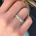 Victorian Diamond Five Stone Ring-Charlotte Sayers Antique Jewellery