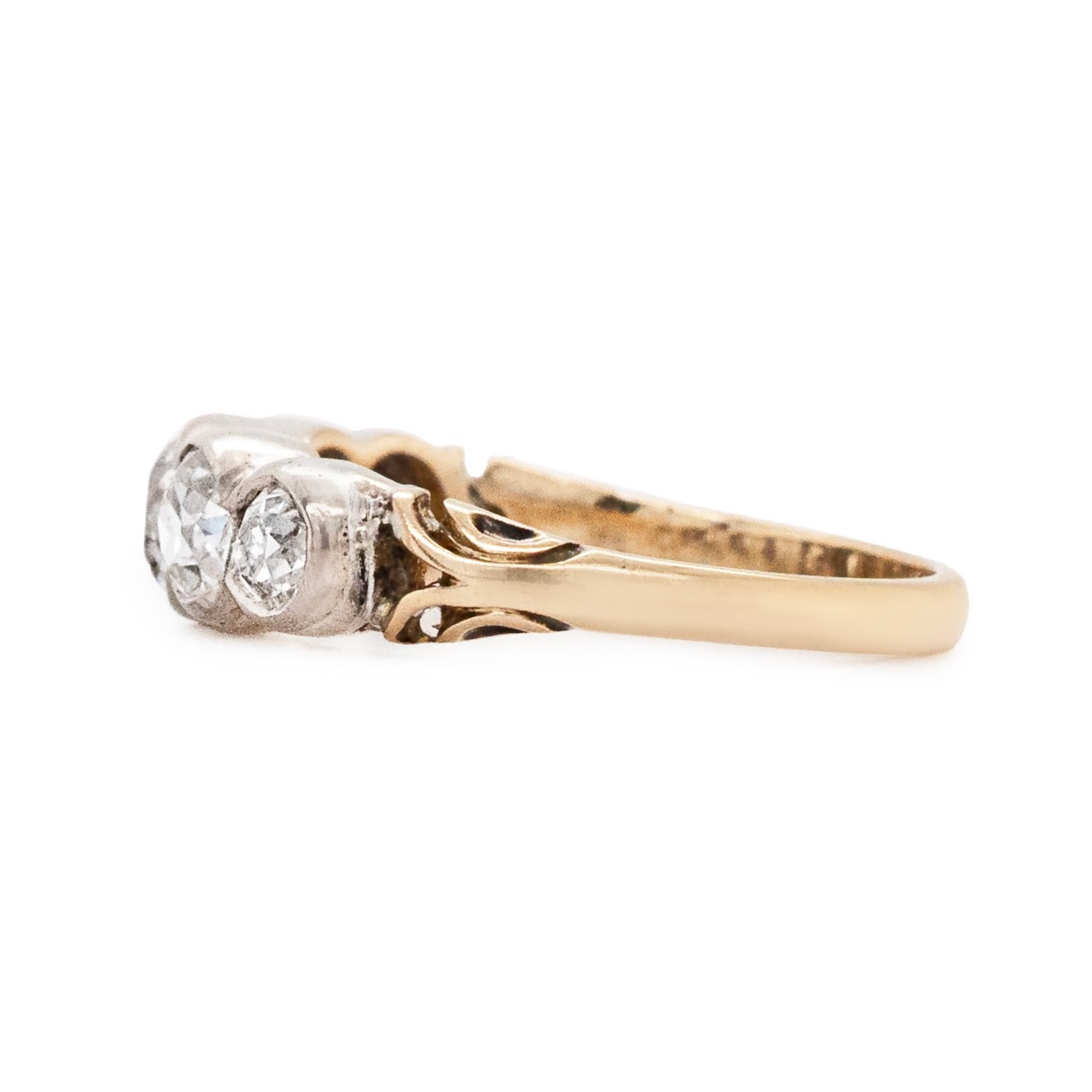Victorian Diamond Five Stone Ring-Charlotte Sayers Antique Jewellery