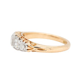 Victorian Diamond Five Stone Ring-Charlotte Sayers Antique Jewellery