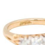 Victorian Diamond Five Stone Ring-Charlotte Sayers Antique Jewellery