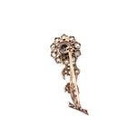 Victorian Diamond Flower Brooch-Charlotte Sayers Antique Jewellery