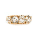 Victorian Diamond Four Stone Ring-Charlotte Sayers Antique Jewellery