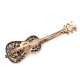 Victorian Diamond Guitar Brooch-Charlotte Sayers Antique Jewellery