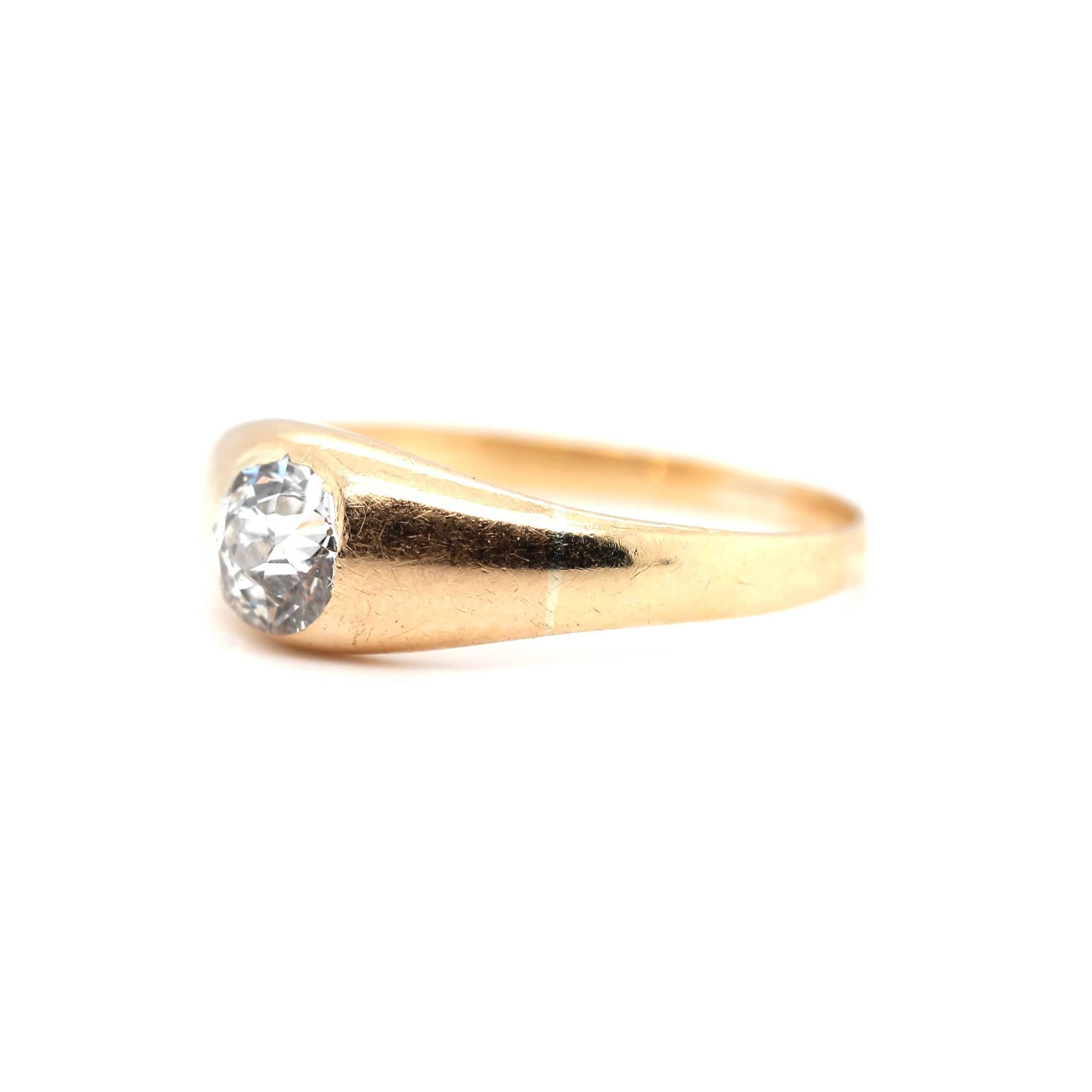 Victorian Diamond Gyspy Ring-Charlotte Sayers Antique Jewellery