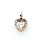 Victorian Diamond Heart Pendant-Charlotte Sayers Antique Jewellery