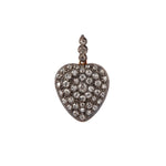 Victorian Diamond Heart Pendant-Charlotte Sayers Antique Jewellery