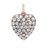 Victorian Diamond Heart Pendant-Charlotte Sayers Antique Jewellery