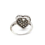 Victorian Diamond Heart Ring-Charlotte Sayers Antique Jewellery