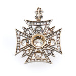 Victorian Diamond Maltese Cross-Charlotte Sayers Antique Jewellery