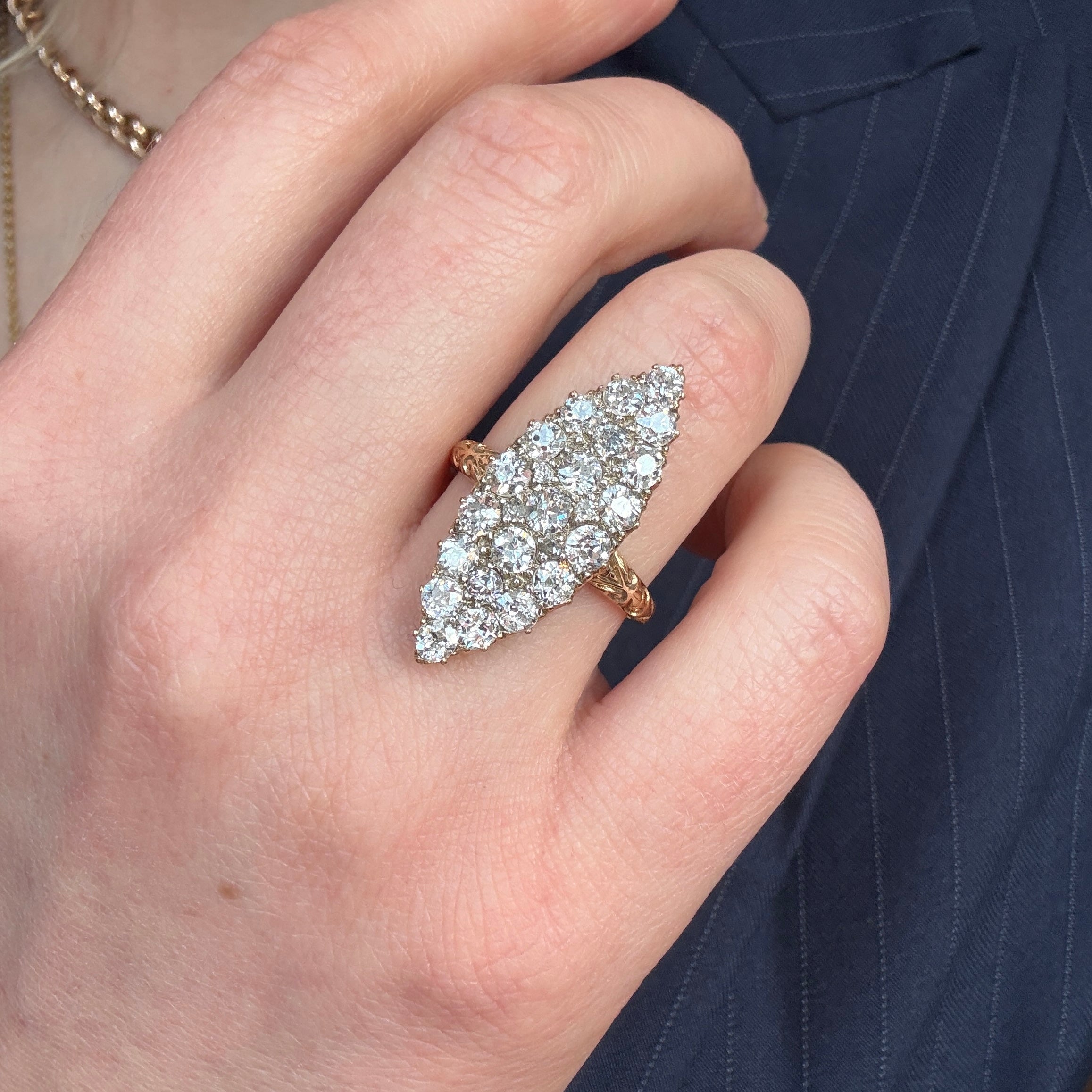 Victorian Diamond Marquise Ring – Charlotte Sayers