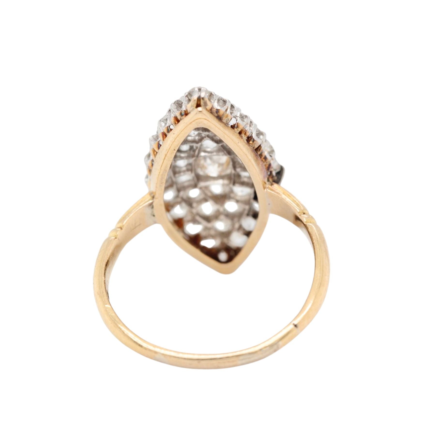 Victorian Diamond Marquise Ring-Charlotte Sayers Antique Jewellery