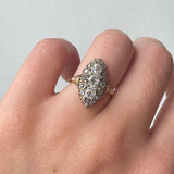 Victorian Diamond Marquise Ring-Charlotte Sayers Antique Jewellery