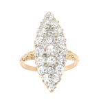 Victorian Diamond Marquise Ring-Charlotte Sayers Antique Jewellery