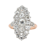 Victorian Diamond Marquise Ring-Charlotte Sayers Antique Jewellery