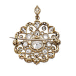 Victorian Diamond Pendant / Brooch-Charlotte Sayers Antique Jewellery