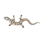 Victorian Diamond Salamander Brooch-Charlotte Sayers Antique Jewellery