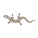 Victorian Diamond Salamander Brooch-Charlotte Sayers Antique Jewellery