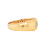 Victorian Diamond Shamrock / Clover Gypsy Ring-Charlotte Sayers Antique Jewellery