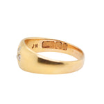 Victorian Diamond Shamrock / Clover Gypsy Ring-Charlotte Sayers Antique Jewellery