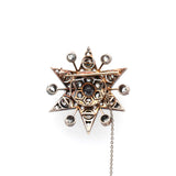 Victorian Diamond Star Brooch-Charlotte Sayers Antique Jewellery