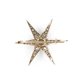 Victorian Diamond Star Brooch-Charlotte Sayers Antique Jewellery