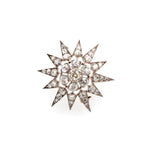 Victorian Diamond Star Brooch-Charlotte Sayers Antique Jewellery