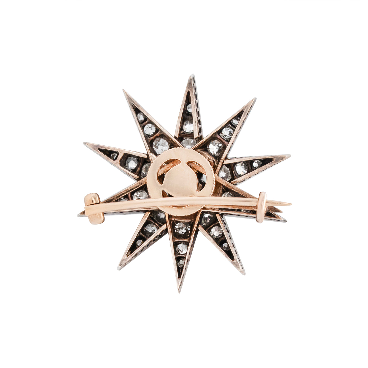 Victorian Diamond Star Brooch / Hair Piece-Charlotte Sayers Antique Jewellery