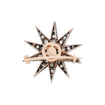 Victorian Diamond Star Brooch / Hair Piece-Charlotte Sayers Antique Jewellery