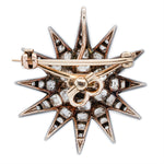 Victorian Diamond Star Brooch / Pendant-Charlotte Sayers Antique Jewellery