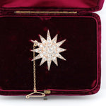 Victorian Diamond Star Brooch / Pendant / Hairpiece-Charlotte Sayers Antique Jewellery