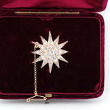 Victorian Diamond Star Brooch / Pendant / Hairpiece-Charlotte Sayers Antique Jewellery