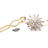 Victorian Diamond Star Brooch / Pendant / Hairpiece-Charlotte Sayers Antique Jewellery