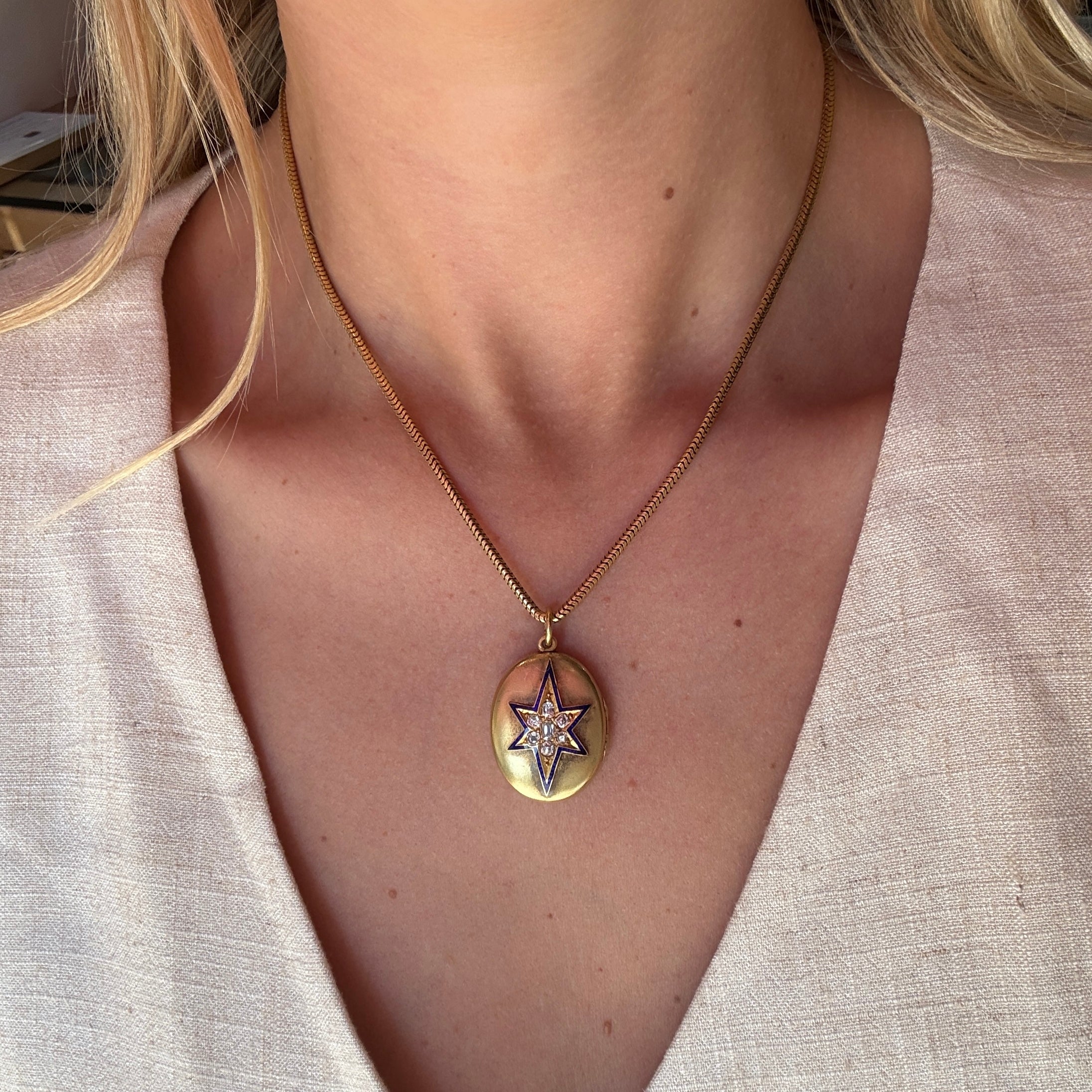 Opening Star Locket Victorian Diamond Star Locket – Charlotte Sayers