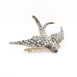 Victorian Diamond Swallow Brooch-Charlotte Sayers Antique Jewellery