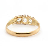 Victorian Diamond Three Stone Ring-Charlotte Sayers Antique Jewellery