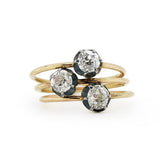 Victorian Diamond Triple Ring-Charlotte Sayers Antique Jewellery