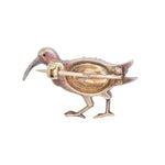 Victorian Diamond and Pearl Curlew Brooch.-Charlotte Sayers Antique Jewellery