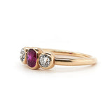 Victorian Diamond and Ruby Ring-Charlotte Sayers Antique Jewellery