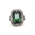 Victorian Diamond and Tourmaline Ring-Charlotte Sayers Antique Jewellery