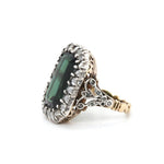 Victorian Diamond and Tourmaline Ring-Charlotte Sayers Antique Jewellery